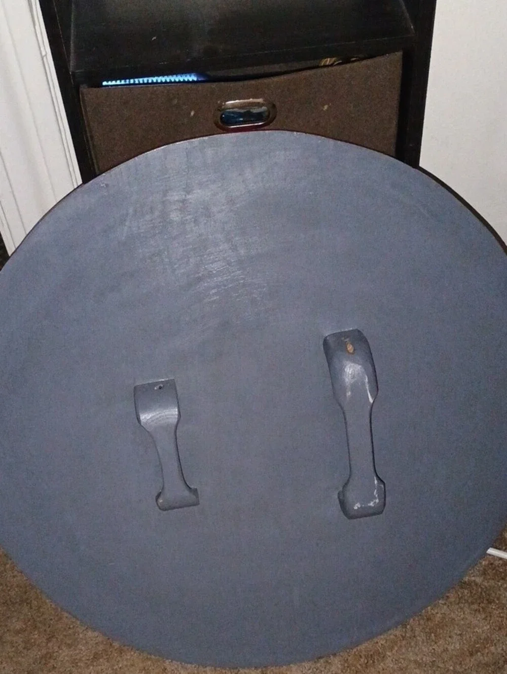 Handmade Captain America Style Shield - Red, Silver, Blue